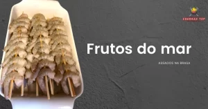 Frutos do mar assados na brasa